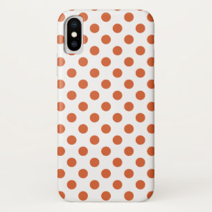 Burnt orange polka dots Case-Mate iPhone case