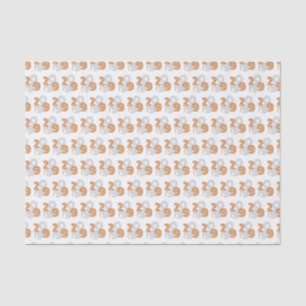 Burnt Orange Retro Big Numbers Class of Tissue Paper