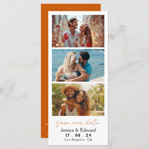 Burnt Orange Save The Date Photo Booth Qr Code