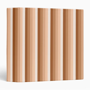 Burnt orange shadow stripes binder