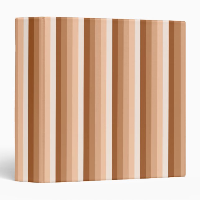Burnt orange shadow stripes binder (Front/Spine)