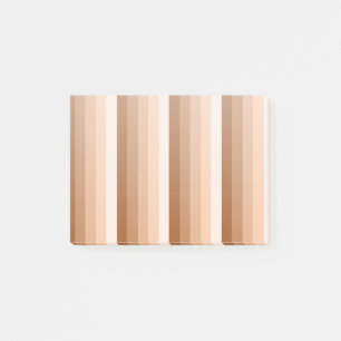 Burnt orange shadow stripes post-it notes