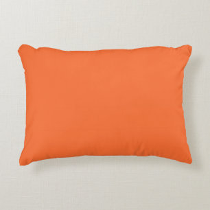 Burnt Orange Solid Colour Accent Pillow
