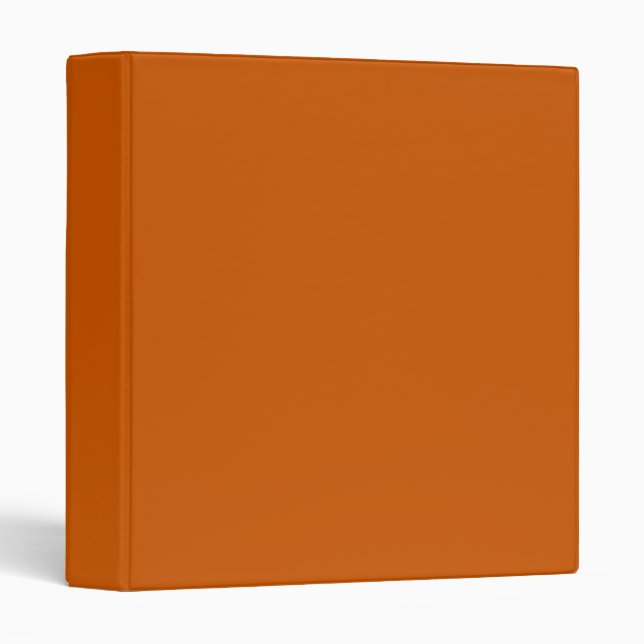 Burnt Orange (solid colour)  Binder (Front/Spine)