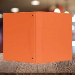 Burnt Orange Solid Colour Binder