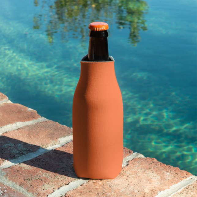 Burnt Orange Solid Colour Bottle Cooler (In Situ Pool)
