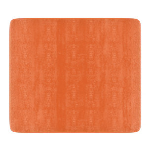 Burnt Orange Solid Colour Cutting Board