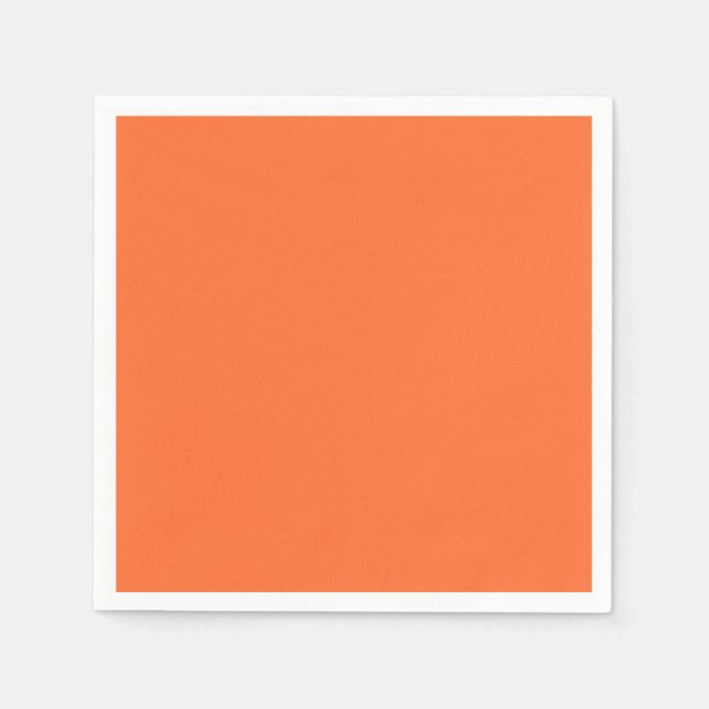 Burnt Orange Solid Colour Napkin (Front)