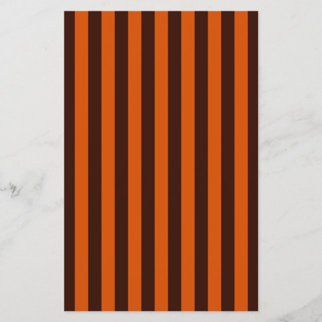 Burnt Orange Stripes Retro Style Customize This! Flyer (Front)