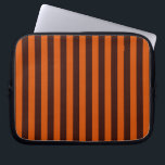 Burnt Orange Stripes Retro Style Customize This! Laptop Sleeve<br><div class="desc">Bold vibrant stripes decor in horizontal or in vertical fashion are a modern classic graphic design style that always make for a great custom gift for yourself or for someone special on your list, these are sure to make an impression on any festive occasions. Email us using the "Ask this...</div>
