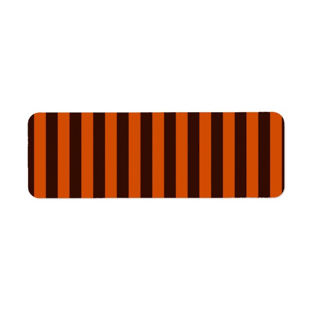 Burnt Orange Stripes Retro Style Personnaliser Cec (Devant)