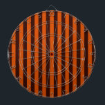 Burnt Orange Stripes Vertical Dartboard<br><div class="desc">Bold tangerine orange graphic stripes decor in horizontal or in vertical fashion are a modern classic graphic design style that always make for a great custom gift for yourself or for someone special on your list, these are sure to make an impression on any festive occasions. Email us using the...</div>