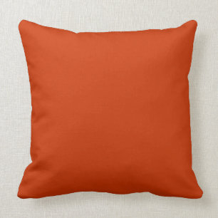 Burnt Orange Template Throw Pillow