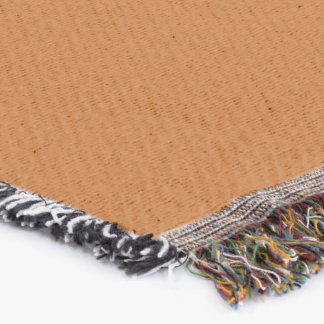 Burnt Orange Terracotta Solid Colour Throw Blanket