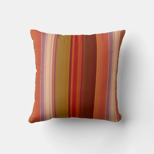 Burnt Orange Throw Pillow (Back)