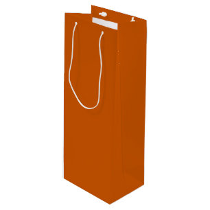 Burnt Orange Wine Gift Bag