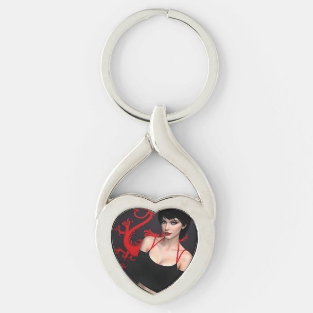 Burnt Out Souls metal keychain (Front)