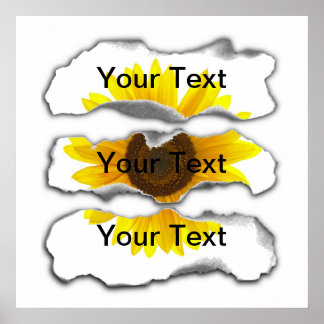 Burnt Paper Template - Customizable Poster