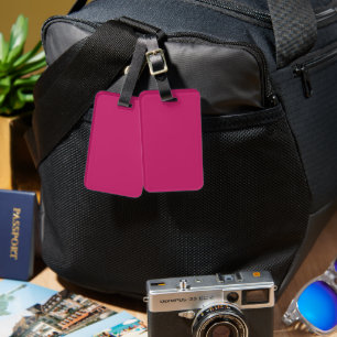 Burnt Pink Luggage Tag