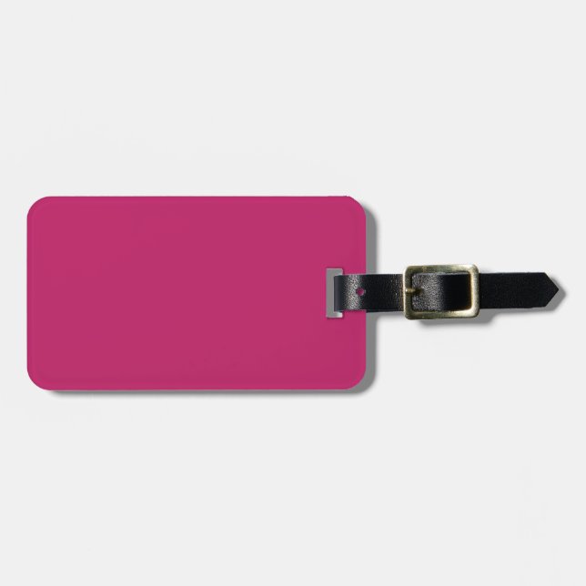 Burnt Pink Luggage Tag (Front Horizontal)