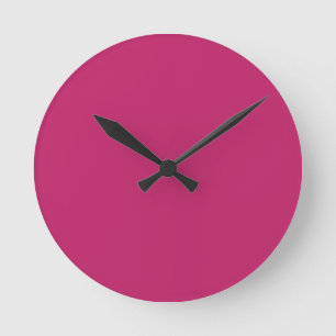 Burnt Pink Round Clock