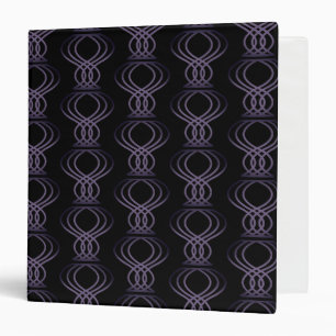 Burnt Purple Finial Pattern Binder