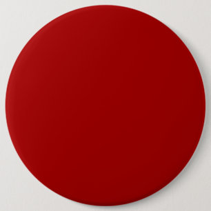 Burnt Red Solid Colour 6 Inch Round Button