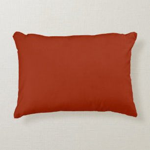 Burnt Red -  (solid colour)  Accent Pillow