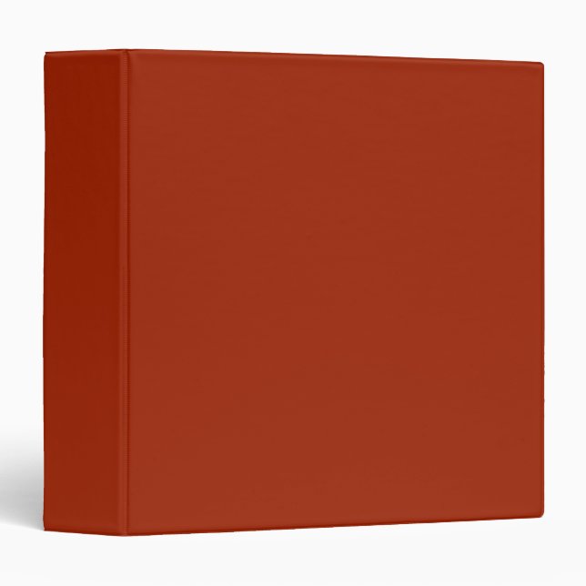 Burnt Red -  (solid colour)  Binder (Front/Spine)