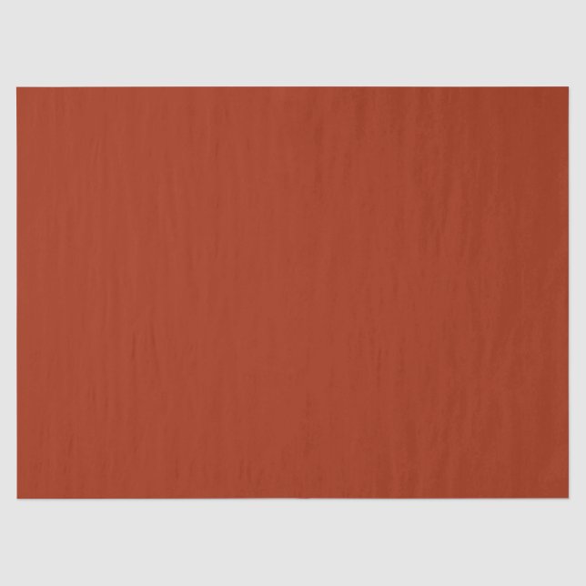 Burnt Red -  (solid colour)  Tissue Paper (Front)