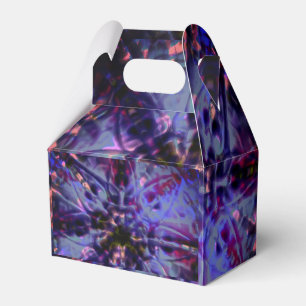 Burnt rough texture dark violet to stained purple favor box