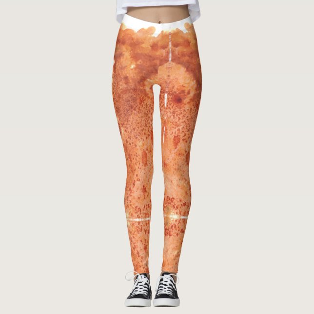 Burnt Saffron Quiet Leggings (Front)