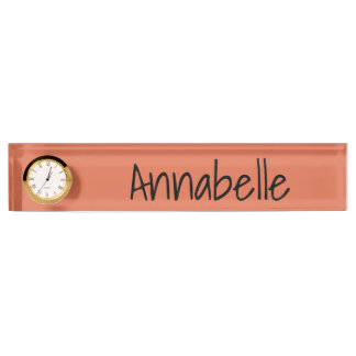Burnt Sienna Nameplate