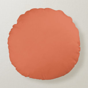 Burnt Sienna Round Pillow