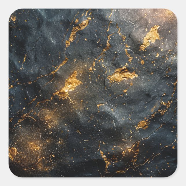 Burnt Steel Background Square Sticker (Front)