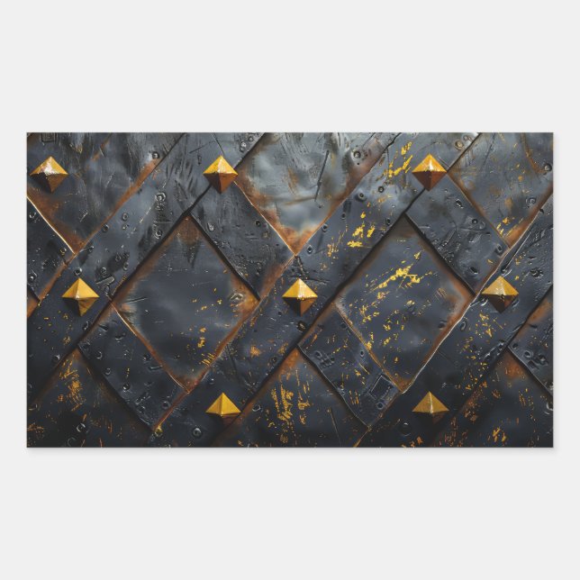 Burnt Steel Background Sticker (Front)