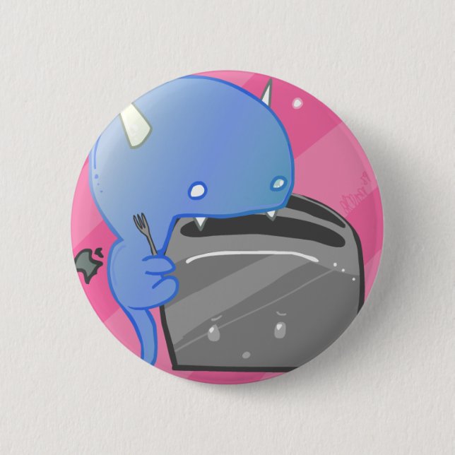 Burnt Toast 2 Inch Round Button (Front)