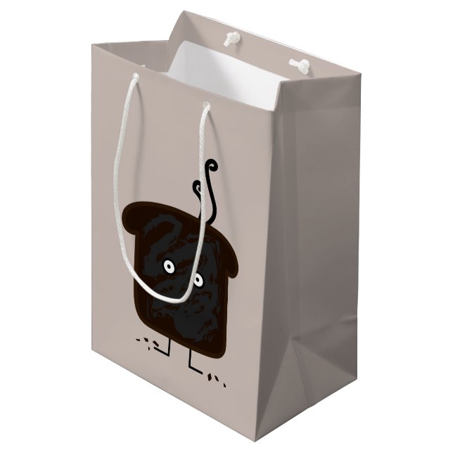 Burnt Toast smoke crumbs ashes bread Medium Gift Bag (Front Angled)