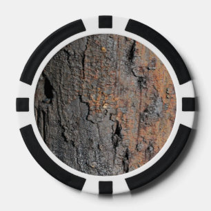 Burnt Tree Bark Poker Chips