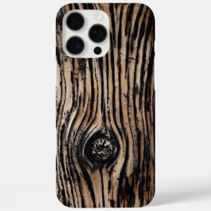 Burnt Tree Bark Texture iPhone 16 Pro Max Case