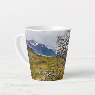 Burnt tree, Torres del Paine, Chile Latte Mug