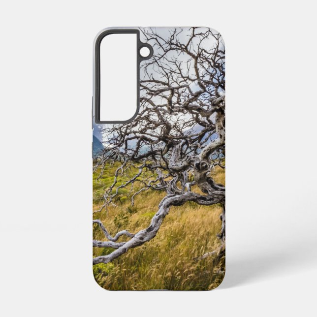 Burnt tree, Torres del Paine, Chile Samsung Galaxy S22 Case (Back)