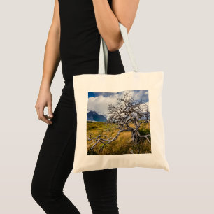 Burnt tree, Torres del Paine, Chile Tote Bag