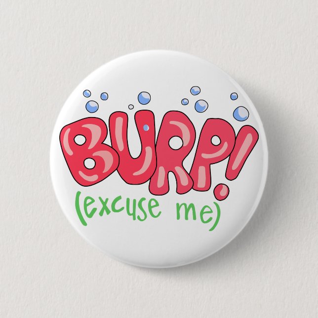 Burp 2 Inch Round Button (Front)