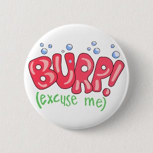 Burp 2 Inch Round Button