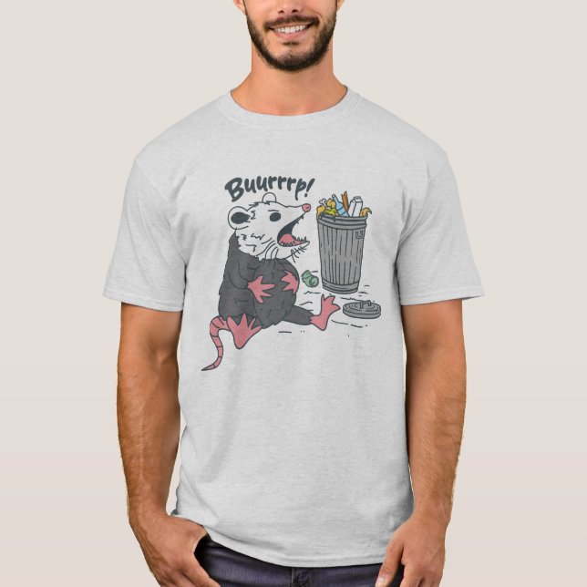 Burp - Funny Opossum T-Shirt (Front)