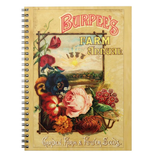 Burpee Seed Catalogue 1888 Notebook (Front)