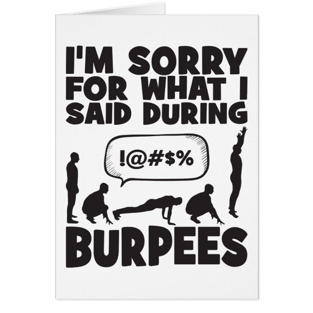 BURPEES - Drôle entraînement de nouveauté (Devant)