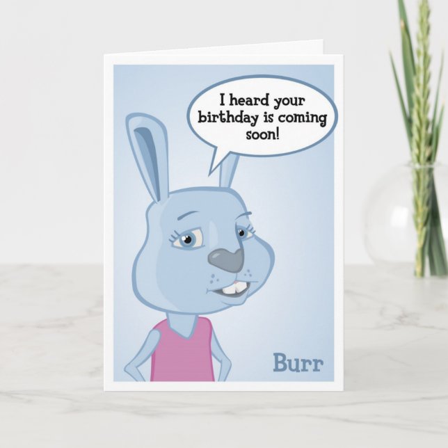 Burr Birthday Card (Front)