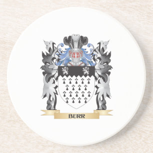Burr Coat of Arms - Family Crest Coaster